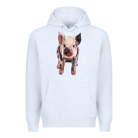 White pig Premium Hoodie - BarkalooDesign