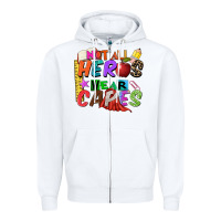 White not all heros wear capes Zipper Hoodie - Zillion Design Studio