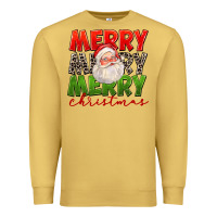 Antique Gold Merry Christmas Santa Premium Sweatshirt - FaDigitalArtStudio