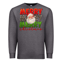 Charcoal Heather Merry Christmas Santa Premium Sweatshirt - FaDigitalArtStudio
