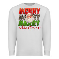 Dove Grey Merry Christmas Santa Premium Sweatshirt - FaDigitalArtStudio