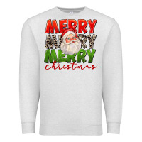 Oatmeal Heather Merry Christmas Santa Premium Sweatshirt - FaDigitalArtStudio