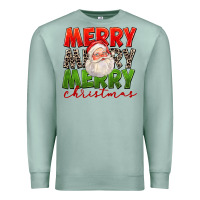 Seafoam Merry Christmas Santa Premium Sweatshirt - FaDigitalArtStudio