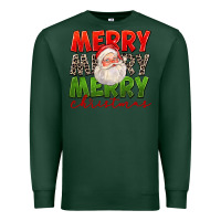 Sports Green Merry Christmas Santa Premium Sweatshirt - FaDigitalArtStudio