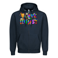 Navy love wins Zipper Hoodie - Zillion Design Studio