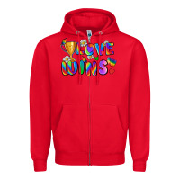 Red love wins Zipper Hoodie - Zillion Design Studio