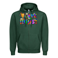 Sports Green love wins Zipper Hoodie - Zillion Design Studio