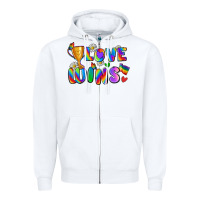White love wins Zipper Hoodie - Zillion Design Studio