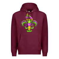 Burgundy mardi gras crawfish fleur de lis Premium Hoodie - Jasminsmagicworld