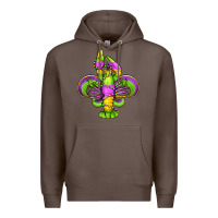 Coffee mardi gras crawfish fleur de lis Premium Hoodie - Jasminsmagicworld