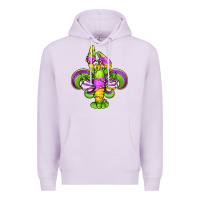 Lilac mardi gras crawfish fleur de lis Premium Hoodie - Jasminsmagicworld