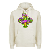 Oatmeal Heather mardi gras crawfish fleur de lis Premium Hoodie - Jasminsmagicworld