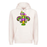 Mardi Gras Crawfish Fleur De Lis Premium Hoodie | Teevron