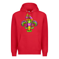 Red mardi gras crawfish fleur de lis Premium Hoodie - Jasminsmagicworld