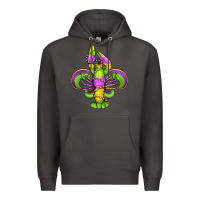 Smoke mardi gras crawfish fleur de lis Premium Hoodie - Jasminsmagicworld