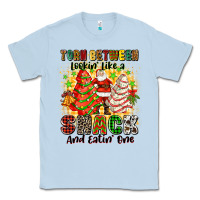 Dusty Blue torn between lookin' like a snack and eatin' one Classic Tee - Zillion Design Studio
