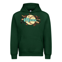 Forest Green softball mama Urban Hoodie - MaliasSmallBusiness