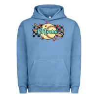 Pigment Pebble Blue softball mama Urban Hoodie - MaliasSmallBusiness