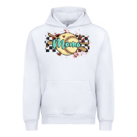 White softball mama Urban Hoodie - MaliasSmallBusiness