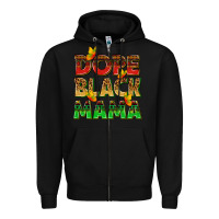Black dope black mama with butterflies Zipper Hoodie - texasbilliewilder