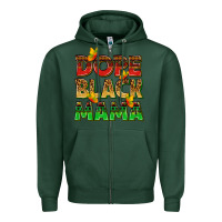 Sports Green dope black mama with butterflies Zipper Hoodie - texasbilliewilder