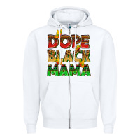 White dope black mama with butterflies Zipper Hoodie - texasbilliewilder