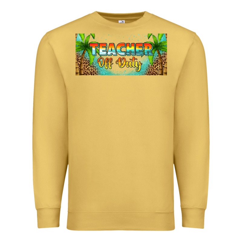 Western Teacher Off Duty 16oz Libbey Glass Premium Sweatshirt by HRA Design Shop | Teevron