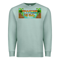 Seafoam western teacher off duty 16oz libbey glass Premium Sweatshirt - HRA Design Shop