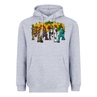 Heather Grey mama with sunflower Heavyweight Hoodie - HRA Design Shop