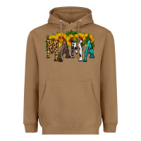 Toasted Coconut mama with sunflower Heavyweight Hoodie - HRA Design Shop