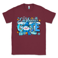 Burgundy i'm snow cute Classic Tee - Zillion Design Studio