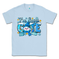 Dusty Blue i'm snow cute Classic Tee - Zillion Design Studio