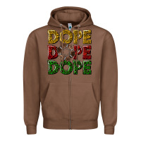 Chestnut dope dope dope Zipper Hoodie - texasbilliewilder