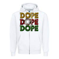 White dope dope dope Zipper Hoodie - texasbilliewilder