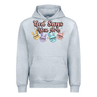 Heather Grey god says you are easter Urban Hoodie - MaliasSmallBusiness