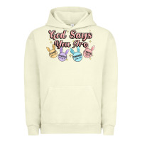 Pigment Pistachio god says you are easter Urban Hoodie - MaliasSmallBusiness