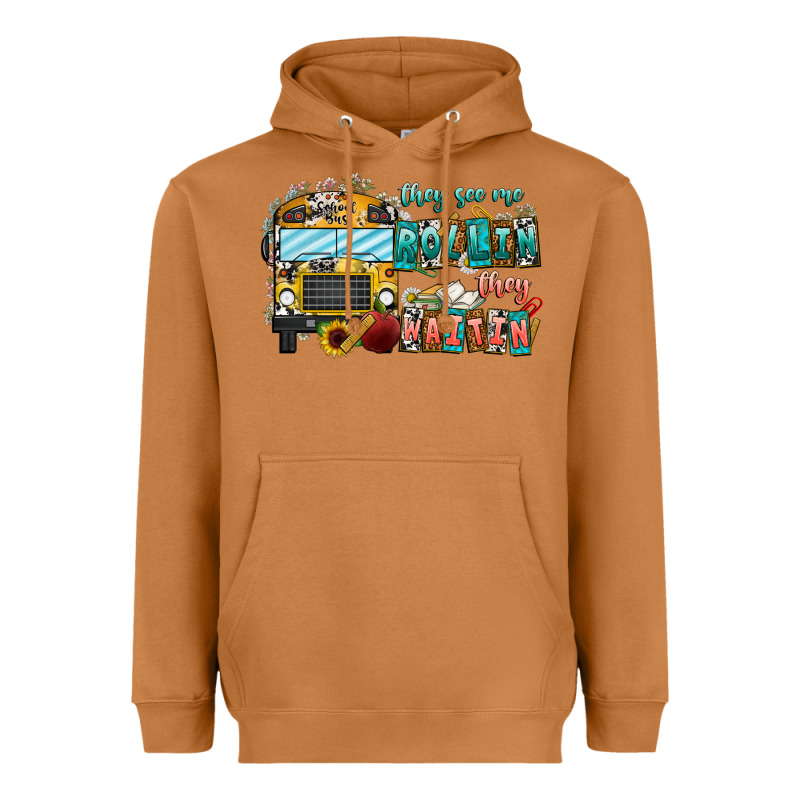 They See Me Rollin' They Waiting Heavyweight Hoodie by CowhideDigitalArt | Teevron