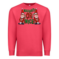 Cardinal Naughty or nice christmas elfs Premium Sweatshirt - FaDigitalArtStudio