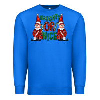 True Royal Naughty or nice christmas elfs Premium Sweatshirt - FaDigitalArtStudio