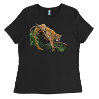 Black florida panther Ladies Tee - BarkalooDesign