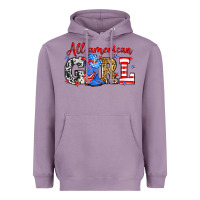 Lavender All American girl Heavyweight Hoodie - Neo Western