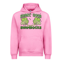 Fuchsia Pink shake your shamrocks Urban Hoodie - MaliasSmallBusiness