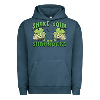 Pigment Midnight Navy shake your shamrocks Urban Hoodie - MaliasSmallBusiness