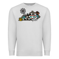 Dove Grey ky yall western Premium Sweatshirt - CowhideDigitalArt
