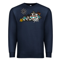 Navy ky yall western Premium Sweatshirt - CowhideDigitalArt