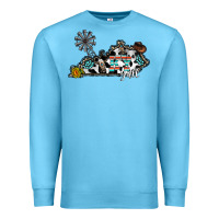 Ocean Blue ky yall western Premium Sweatshirt - CowhideDigitalArt