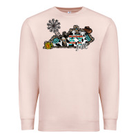 Pale Pink ky yall western Premium Sweatshirt - CowhideDigitalArt