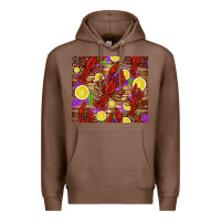 Chestnut mardi gras crawfish and lemons Premium Hoodie - Jasminsmagicworld