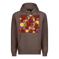 Coffee mardi gras crawfish and lemons Premium Hoodie - Jasminsmagicworld