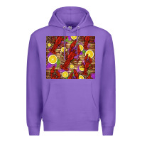 Purple mardi gras crawfish and lemons Premium Hoodie - Jasminsmagicworld